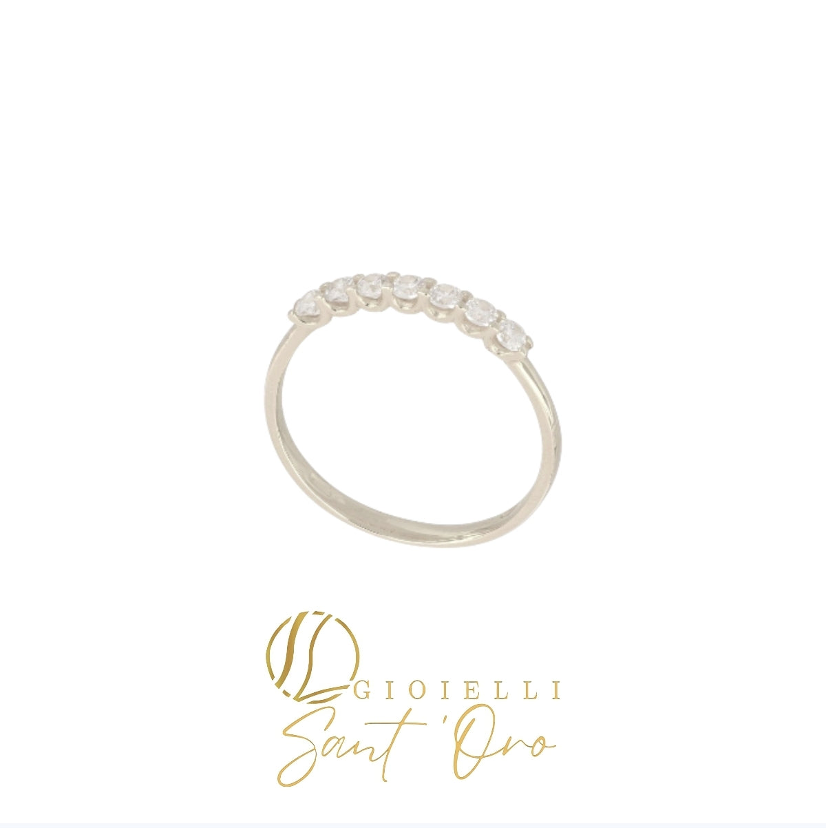 Anello Mezza Veretta in Oro 18kt - Gioielli Sant'Oro