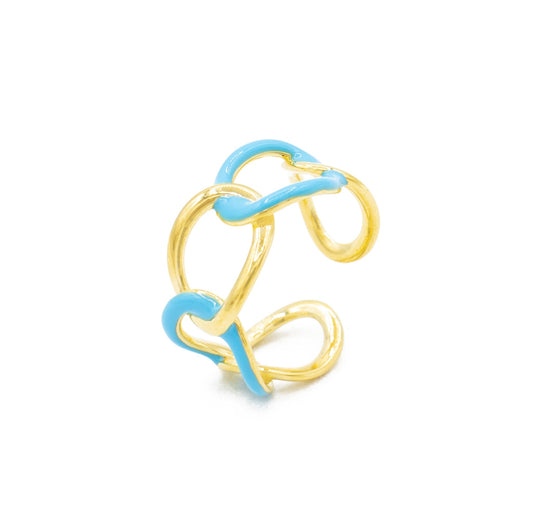 Anello da Donna a Fantasia Catena in Argento 925