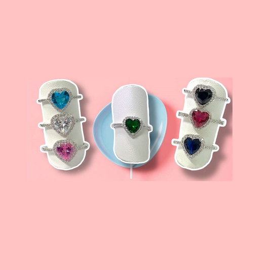 Anello da Donna Modello Kate a Cuore in Argento 925