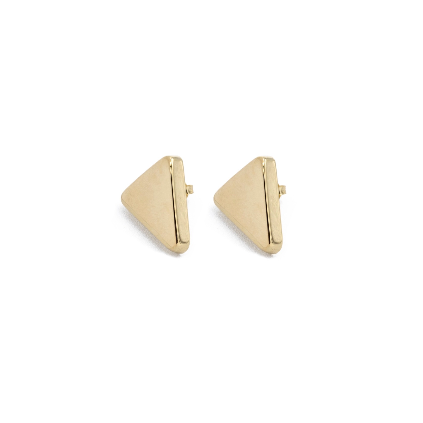 Orecchini a Bottone in Argento 925  Dorato/Bianco